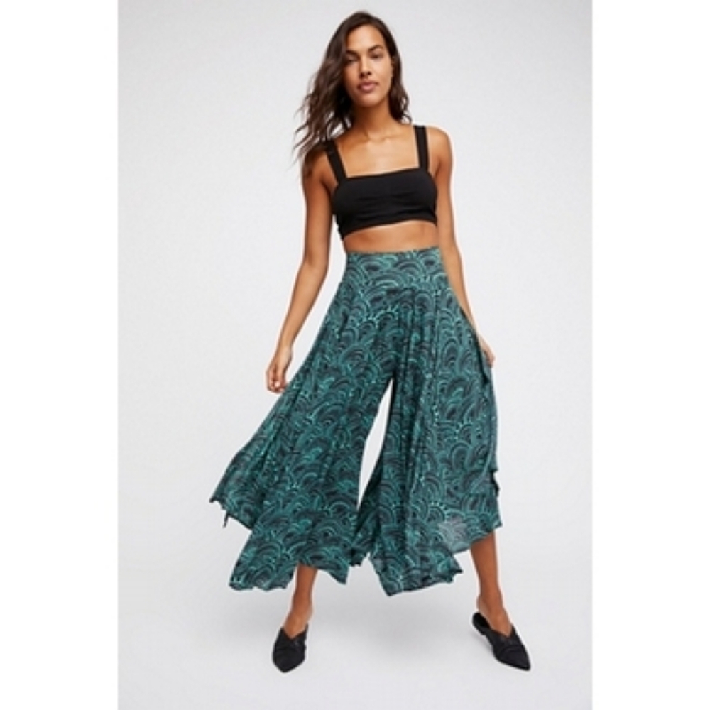 Free People Floral Fields Maxi Culotte